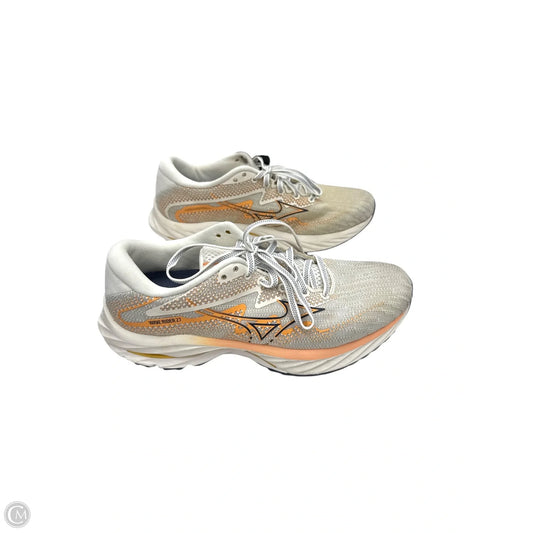 Shoes Athletic By Mizuno In Cream & Orange, Size: 8