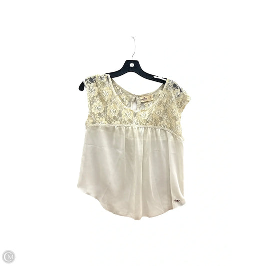 Top Sleeveless By Hollister In Cream, Size: S