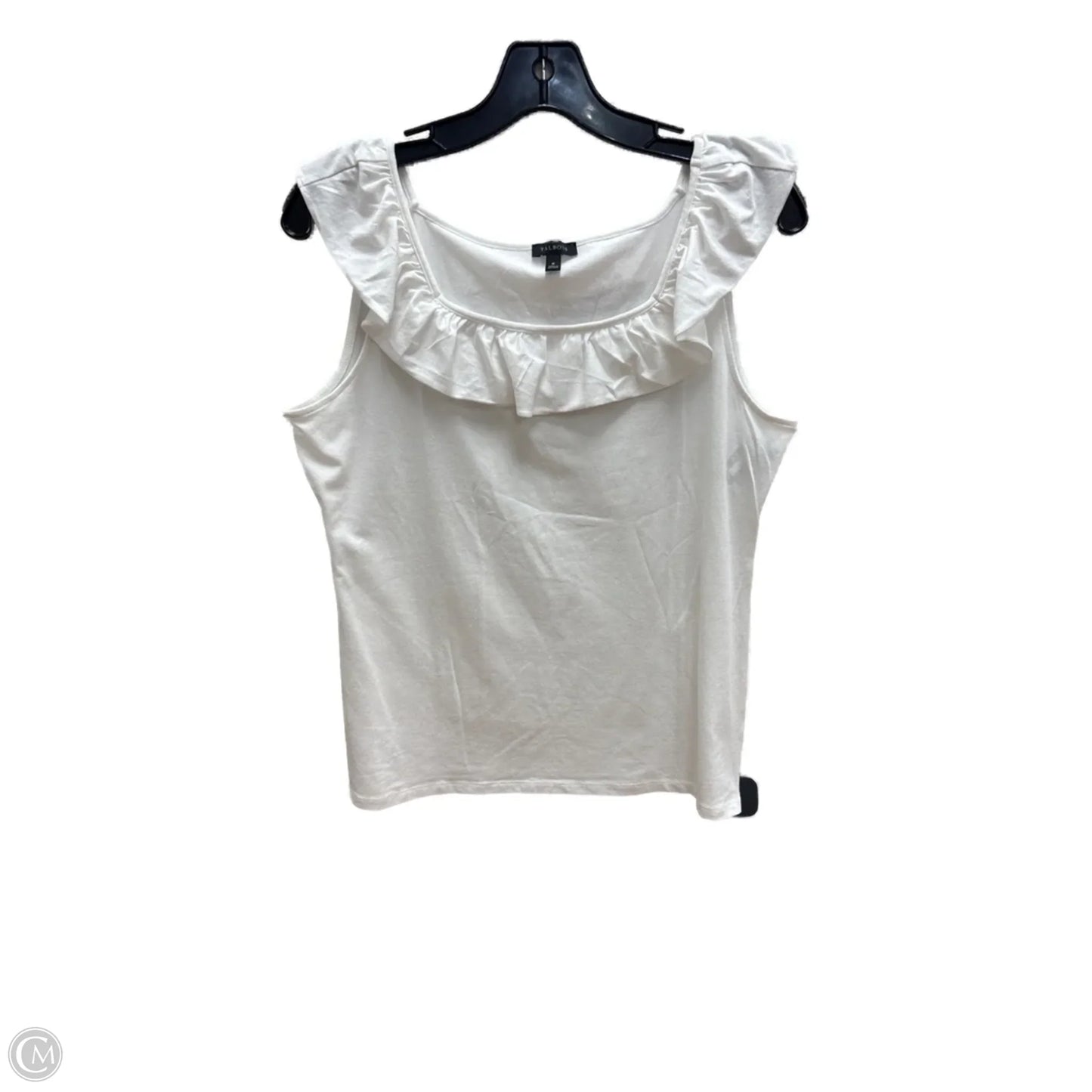 Top Sleeveless Basic By Talbots In White, Size: M
