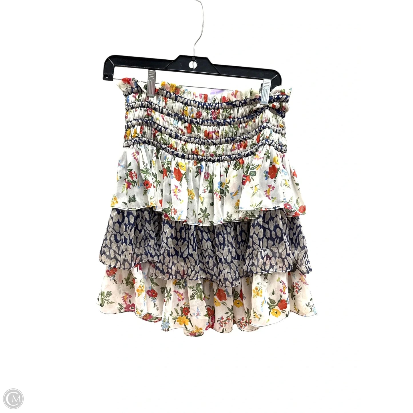 Skirt Mini & Short By Current Air In Floral Print, Size: Xs