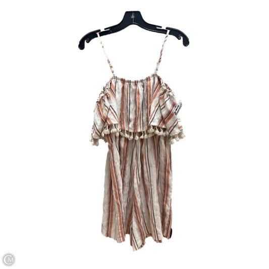 Romper By Shein In Striped Pattern, Size: 1x