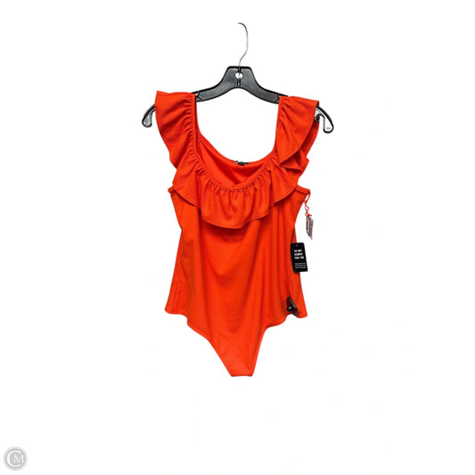 Bodysuit By Express In Orange, Size: M