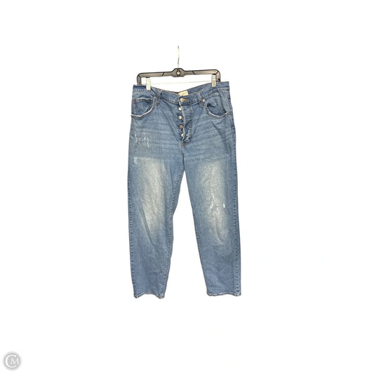 Jeans Straight By Universal Thread In Blue Denim, Size: 14