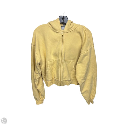 Sweatshirt Hoodie By Aritzia In Yellow, Size: M