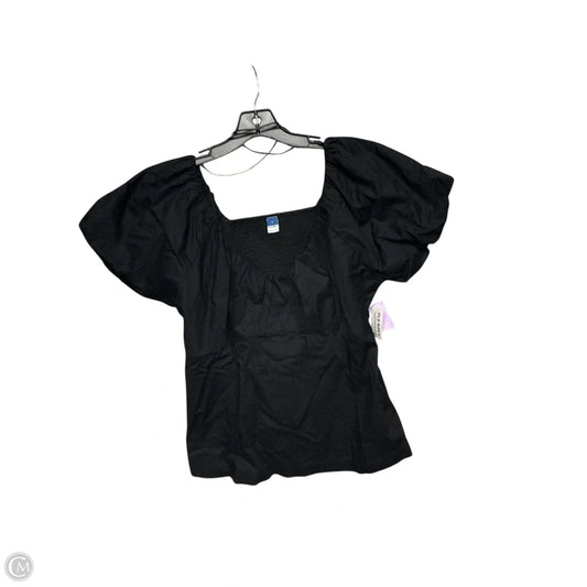 Top Short Sleeve By Old Navy In Black, Size: L