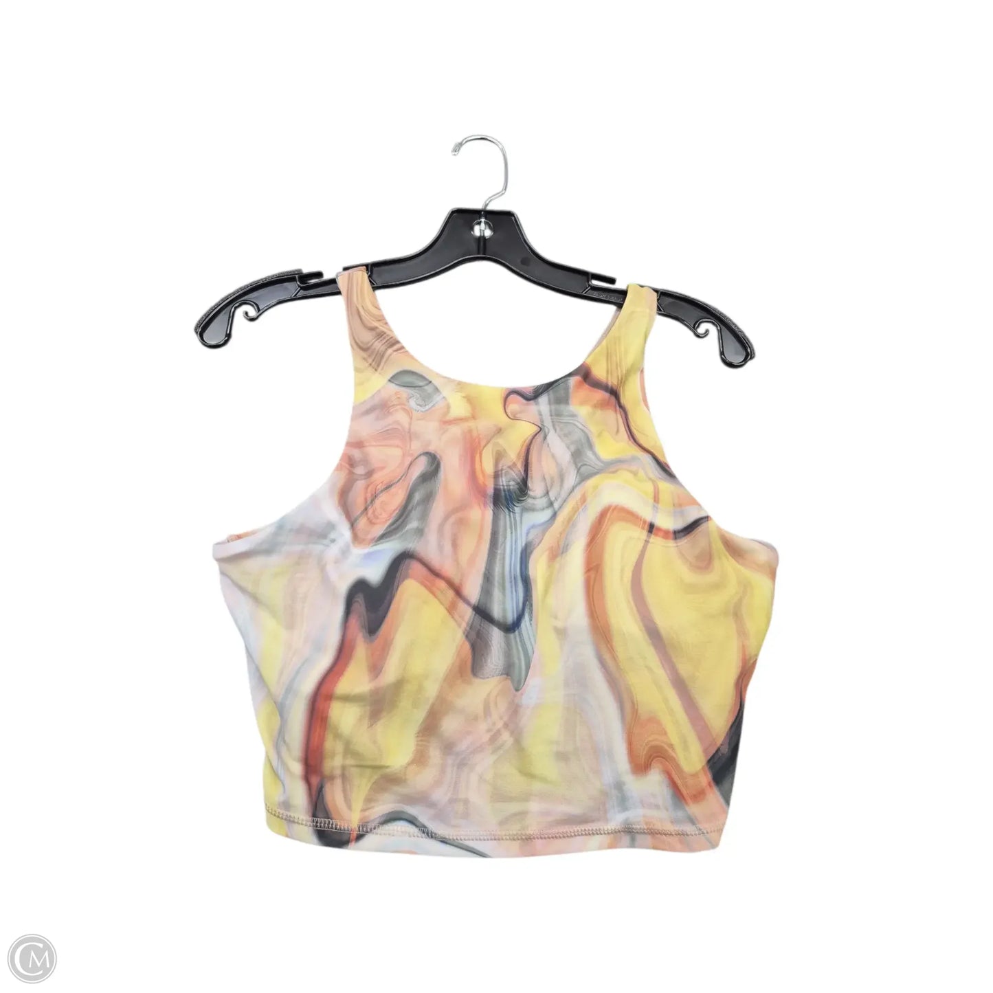 Athletic Tank Top By Joe Fresh In Orange & Yellow, Size: L