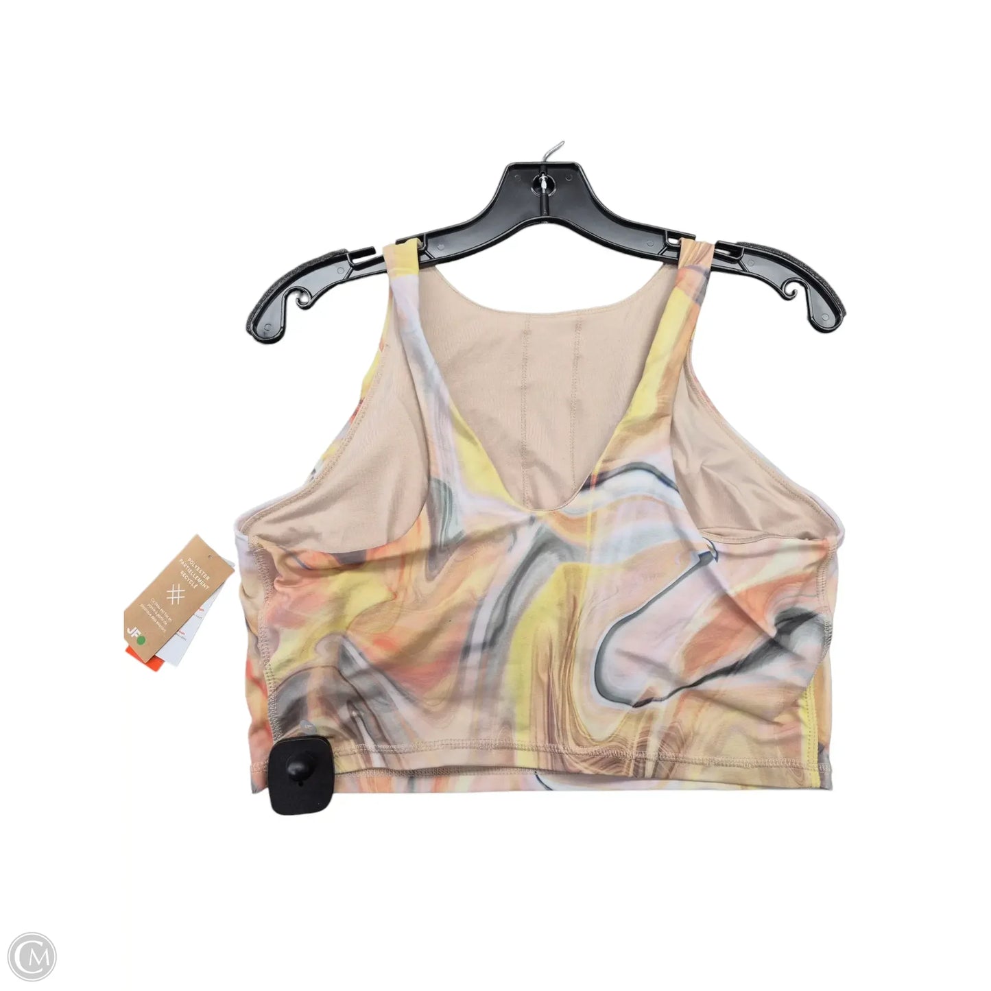 Athletic Tank Top By Joe Fresh In Orange & Yellow, Size: L