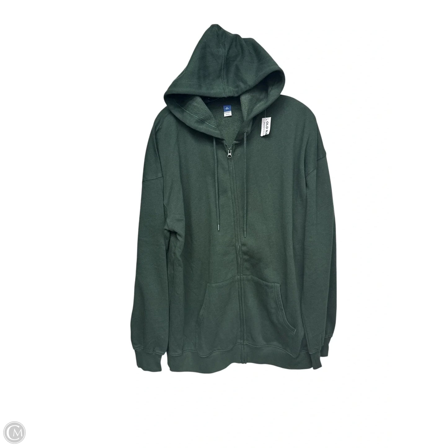 Sweatshirt Hoodie By Old Navy in Green, Size: M