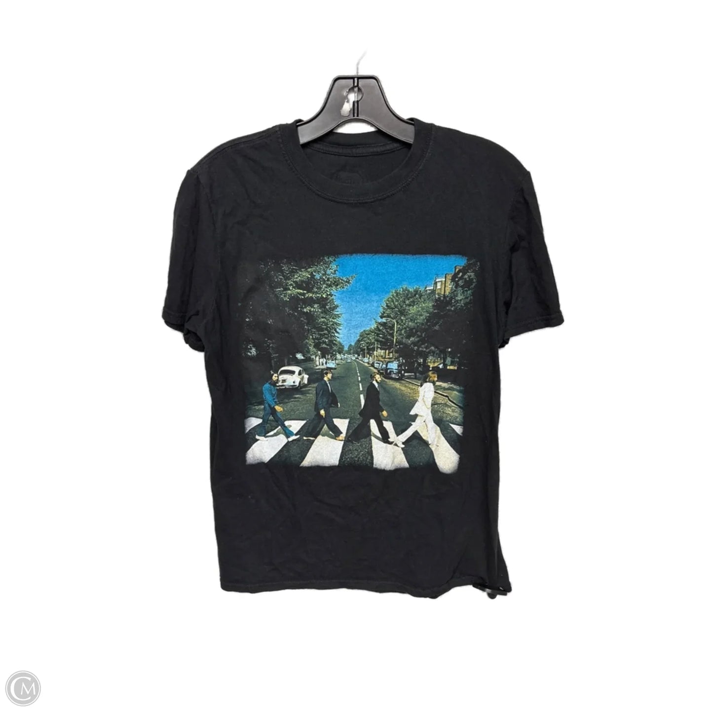 Top Short Sleeve By Clothes Mentor In Black & Blue, Size: M