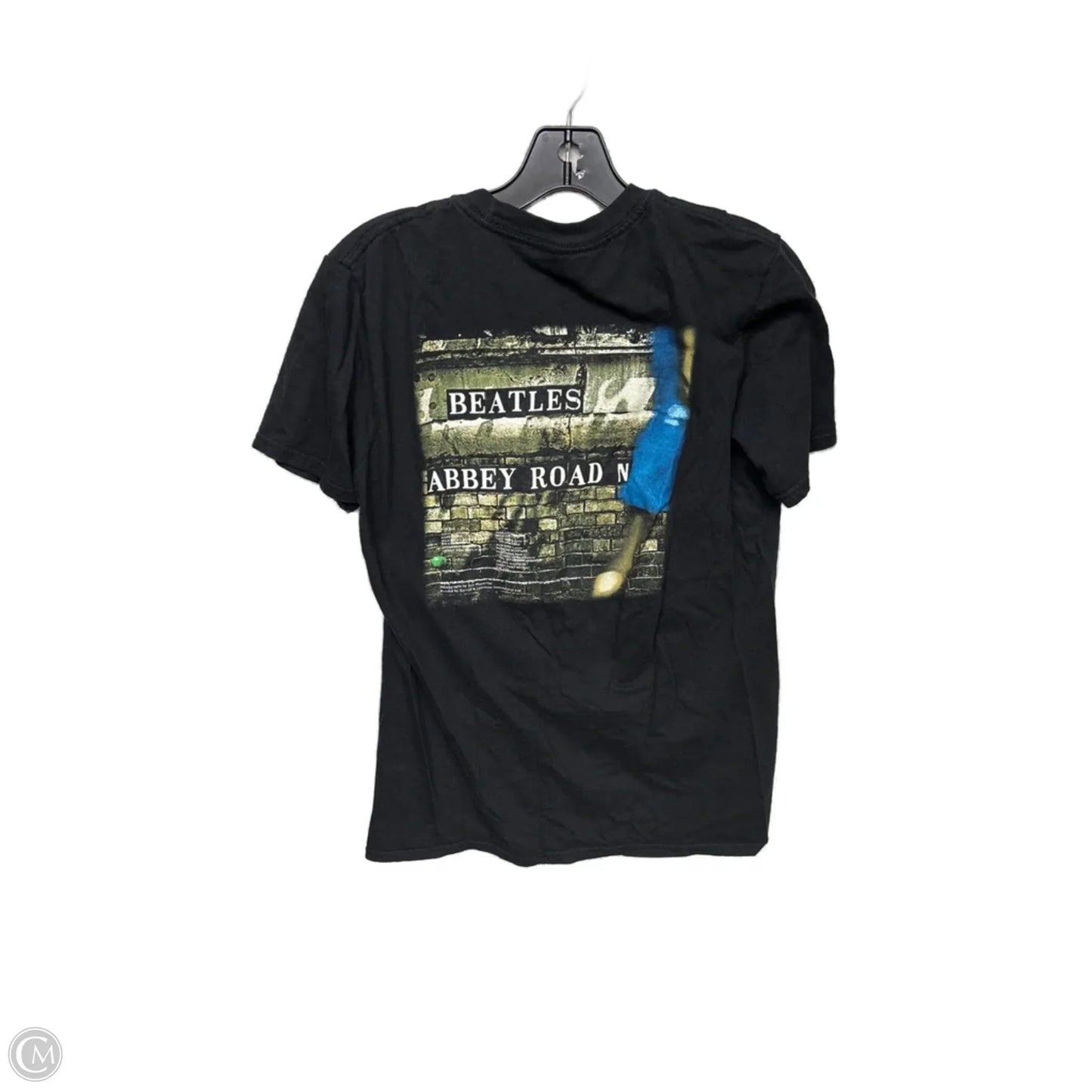 Top Short Sleeve By Clothes Mentor In Black & Blue, Size: M