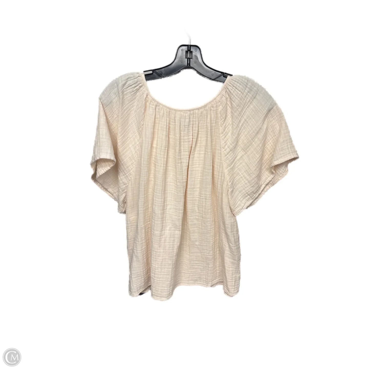 Top Short Sleeve By Old Navy In Peach, Size: L