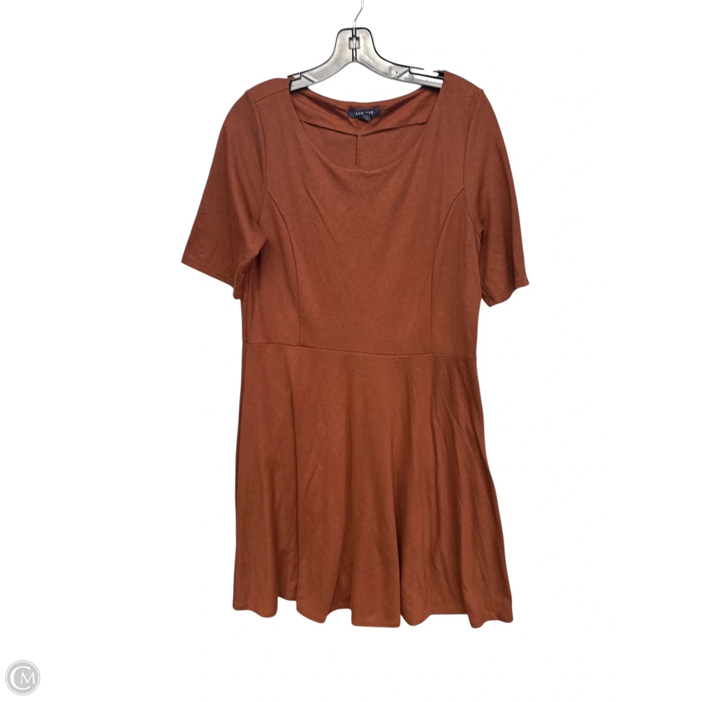 Dress Casual Maxi By Lands End In Brown, Size: L