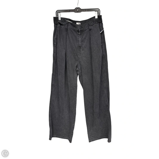 Jeans Wide Leg By Universal Thread In Black Denim, Size: 14