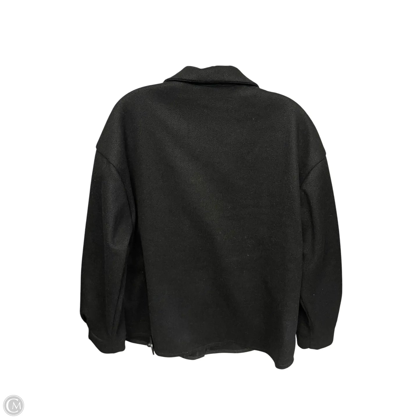 Jacket Shirt By Shein In Black, Size: L