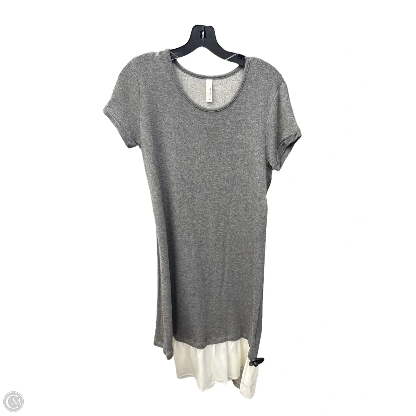 Dress Casual Maxi By Loveappella In Grey & White, Size: M