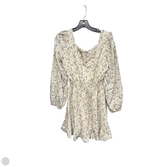 Dress Casual Midi By Clothes Mentor In Cream & Green, Size: S