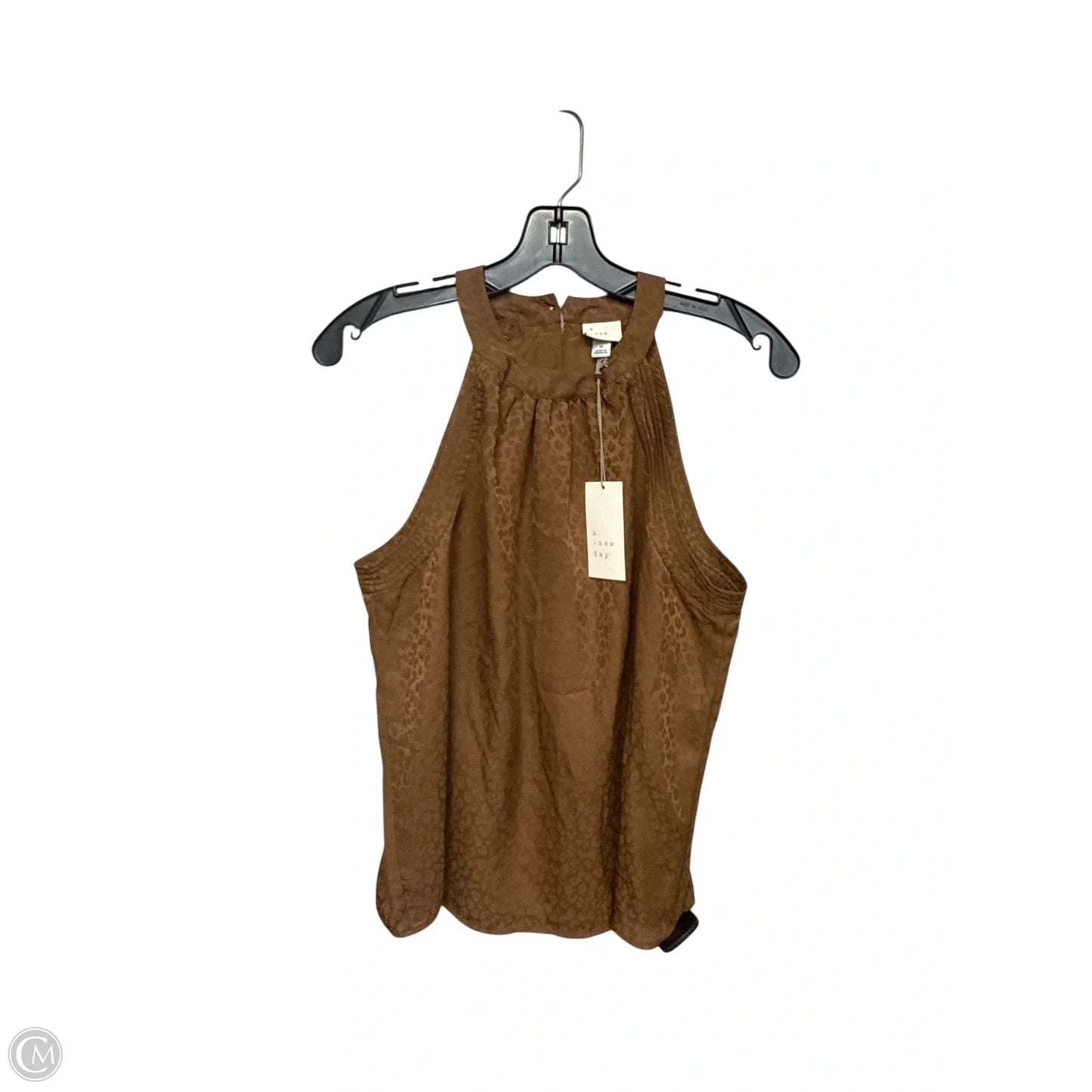 Top Sleeveless By A New Day In Brown, Size: M