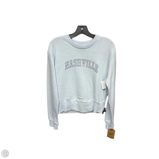 Athletic Sweatshirt Crewneck By Clothes Mentor In Blue, Size: L