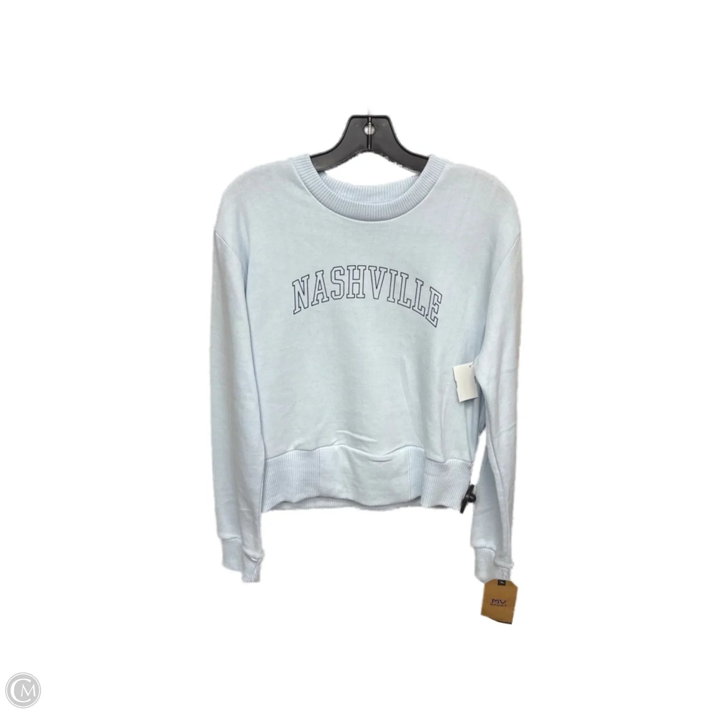 Athletic Sweatshirt Crewneck By Clothes Mentor In Blue, Size: L