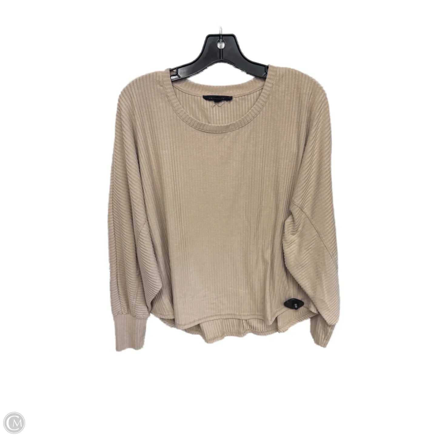 Top Long Sleeve By Jane And Delancey In Tan, Size: M