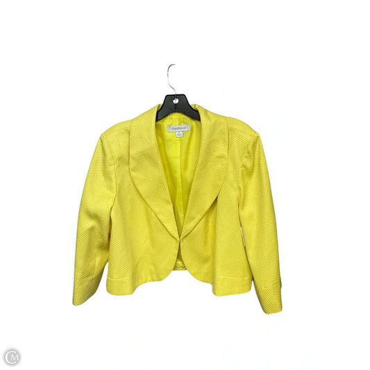 Blazer By Clothes Mentor In Yellow, Size: 18