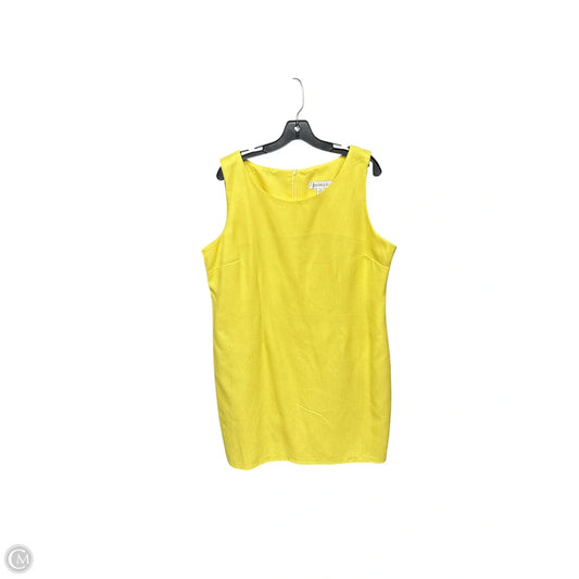 Dress Casual Midi By Clothes Mentor In Yellow, Size: 18
