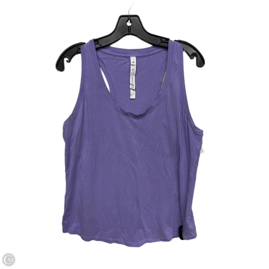 Athletic Tank Top By Lululemon In Purple, Size: 12