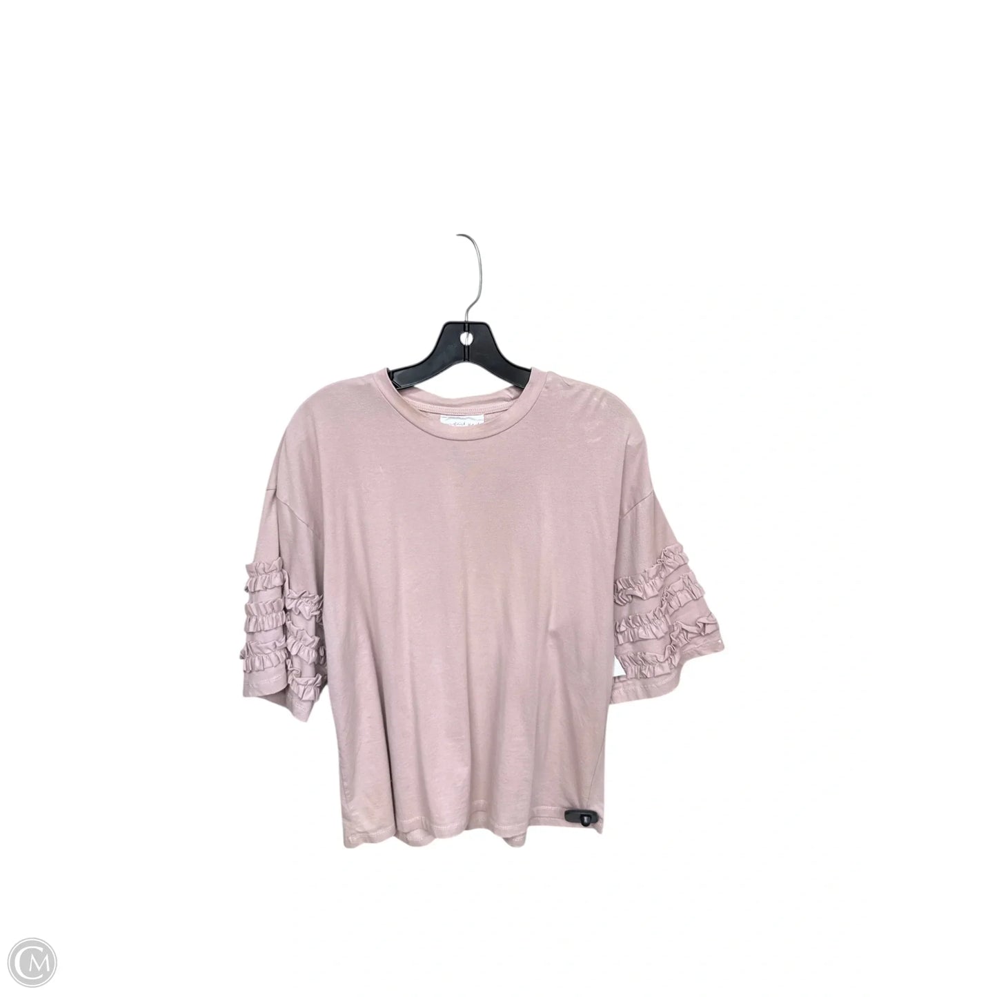 Top Short Sleeve By Mustard Seed In Pink, Size: S