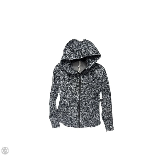 Athletic Jacket By Lululemon In Black & White, Size: 6