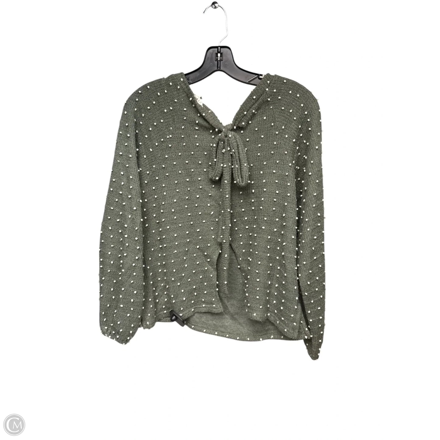 Sweater By Blu Pepper In Green & White, Size: Xs