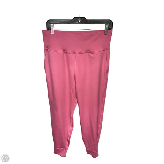 Athletic Pants By Under Armour In Pink, Size: L