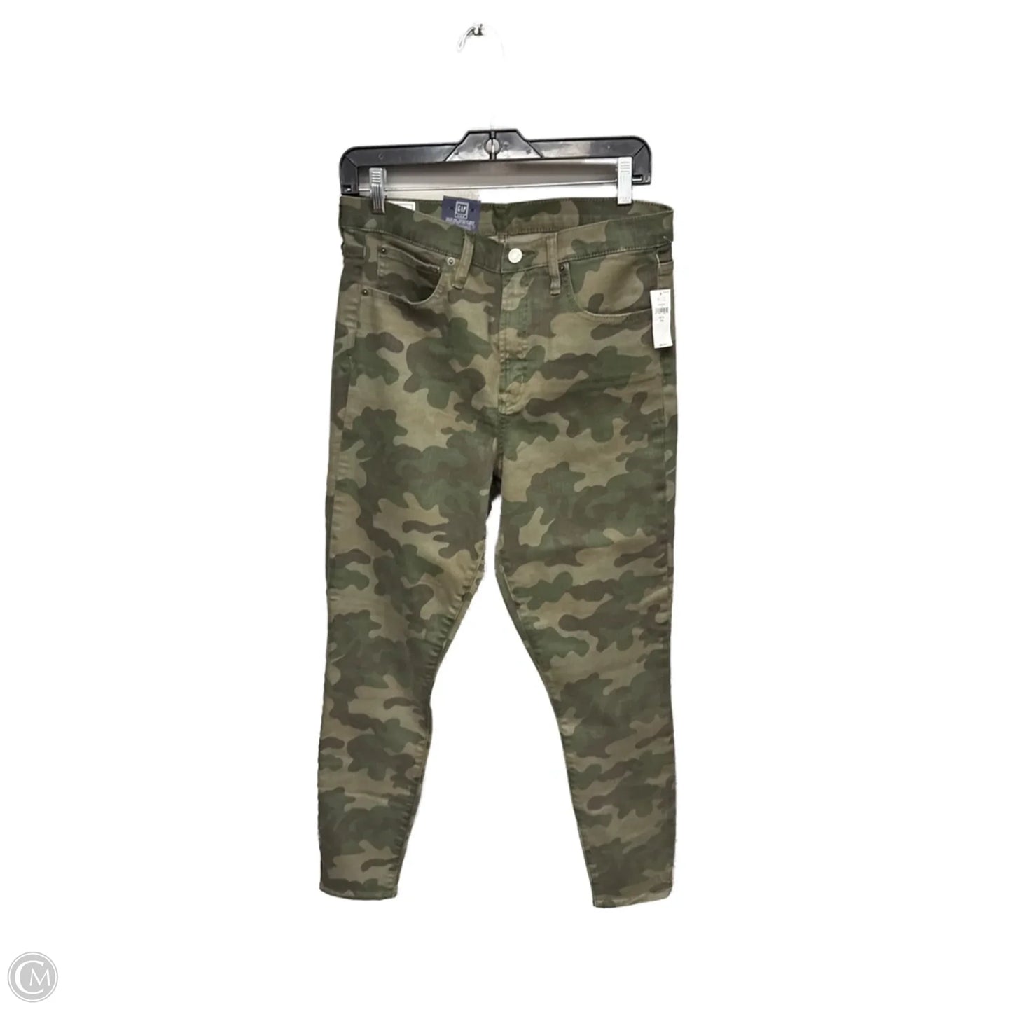 Jeans Skinny By Gap In Camouflage Print, Size: 12