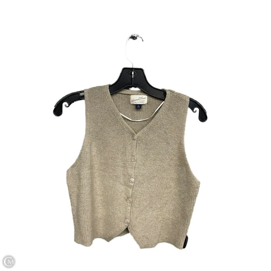 Vest Sweater By Universal Thread In Beige, Size: M