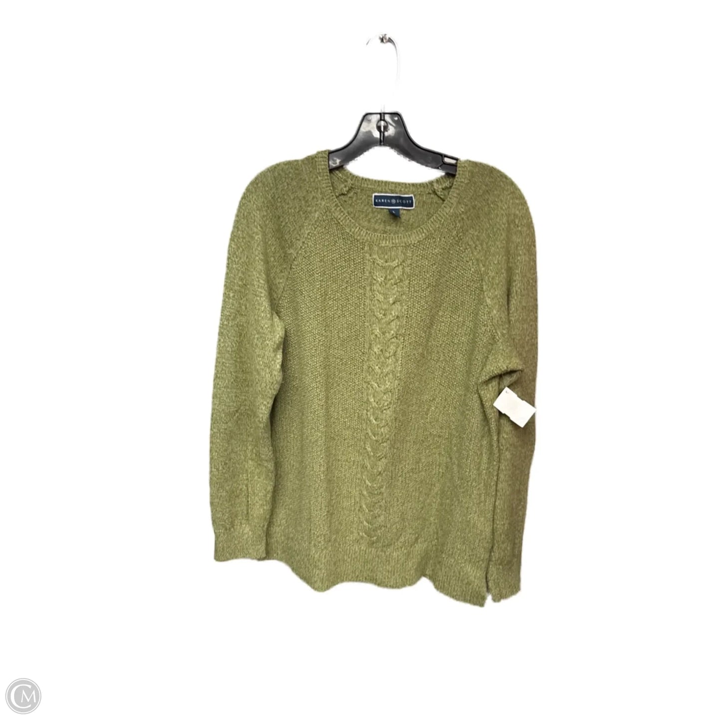 Sweater By Karen Scott In Green, Size: L