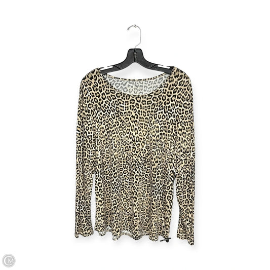 Top Long Sleeve By Chicos In Animal Print, Size: L
