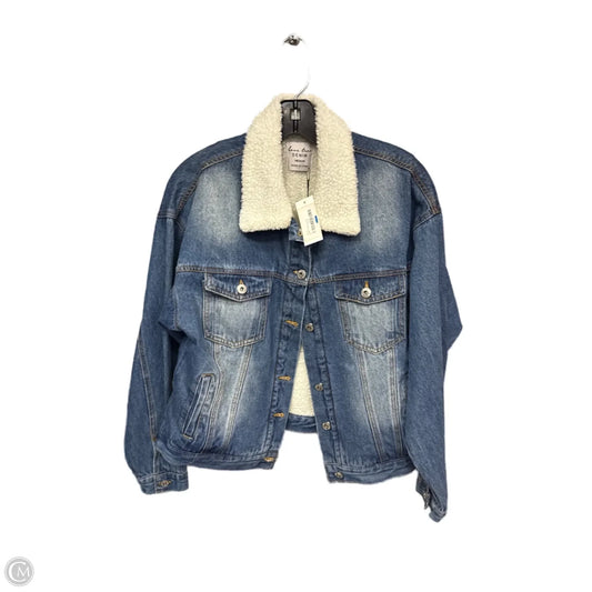 Jacket Denim By Love Tree In Blue Denim, Size: M