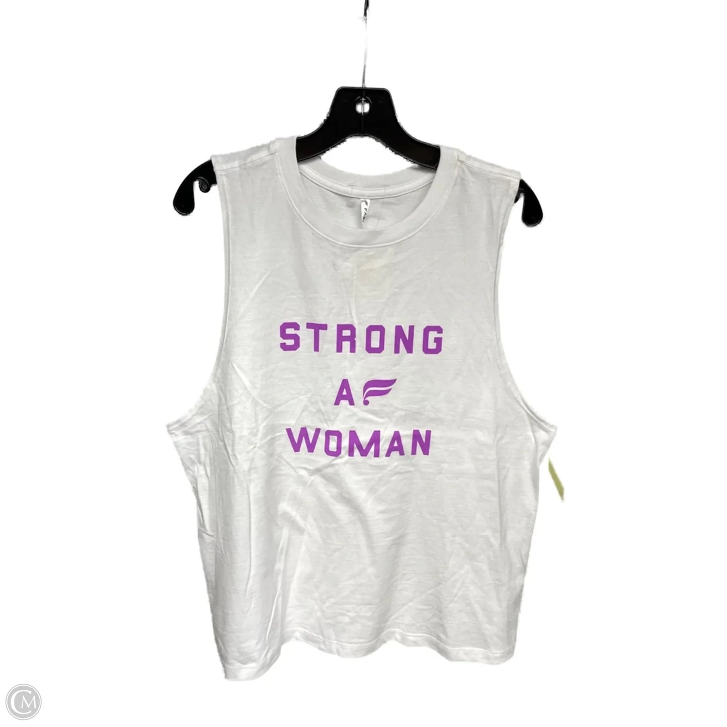 Athletic Tank Top By Fabletics In Purple & White, Size: M