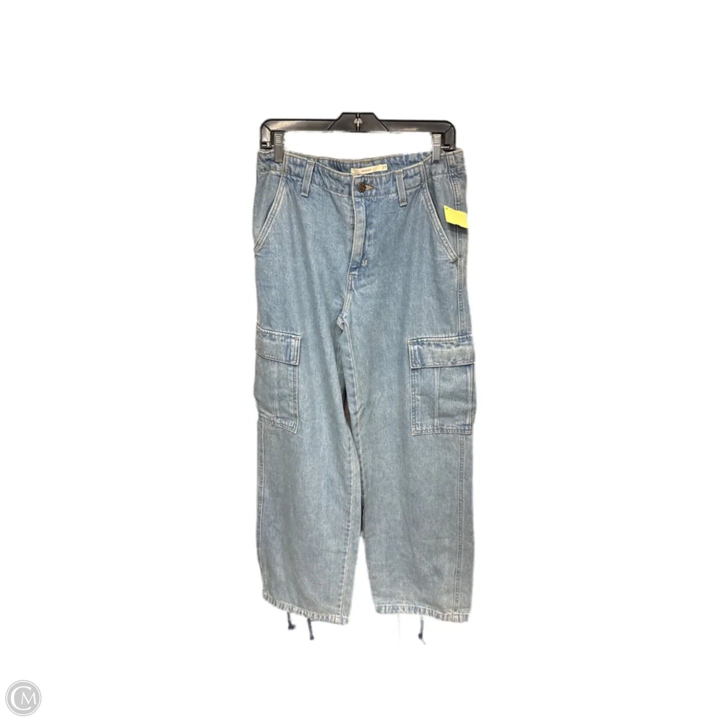 Jeans Wide Leg By Levis In Blue Denim, Size: 4