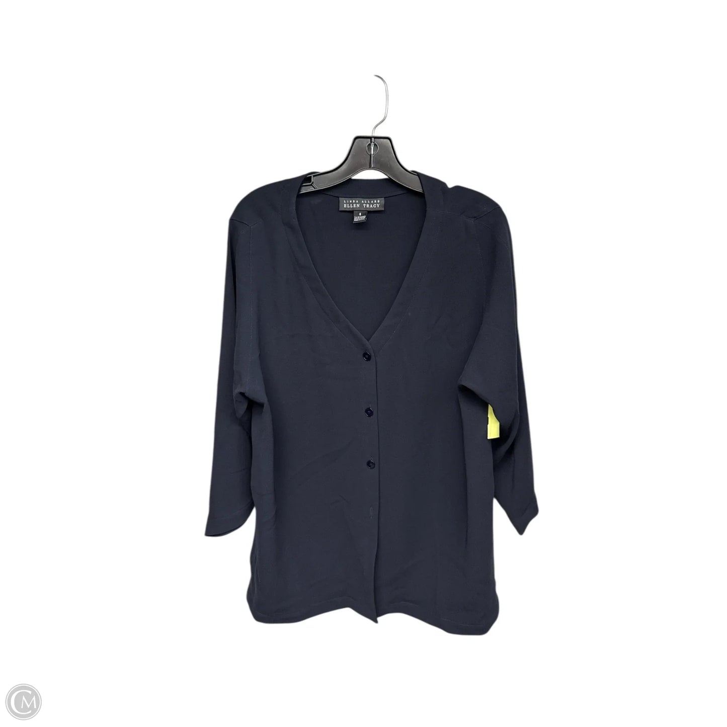 Top Long Sleeve By Ellen Tracy In Navy, Size: 6