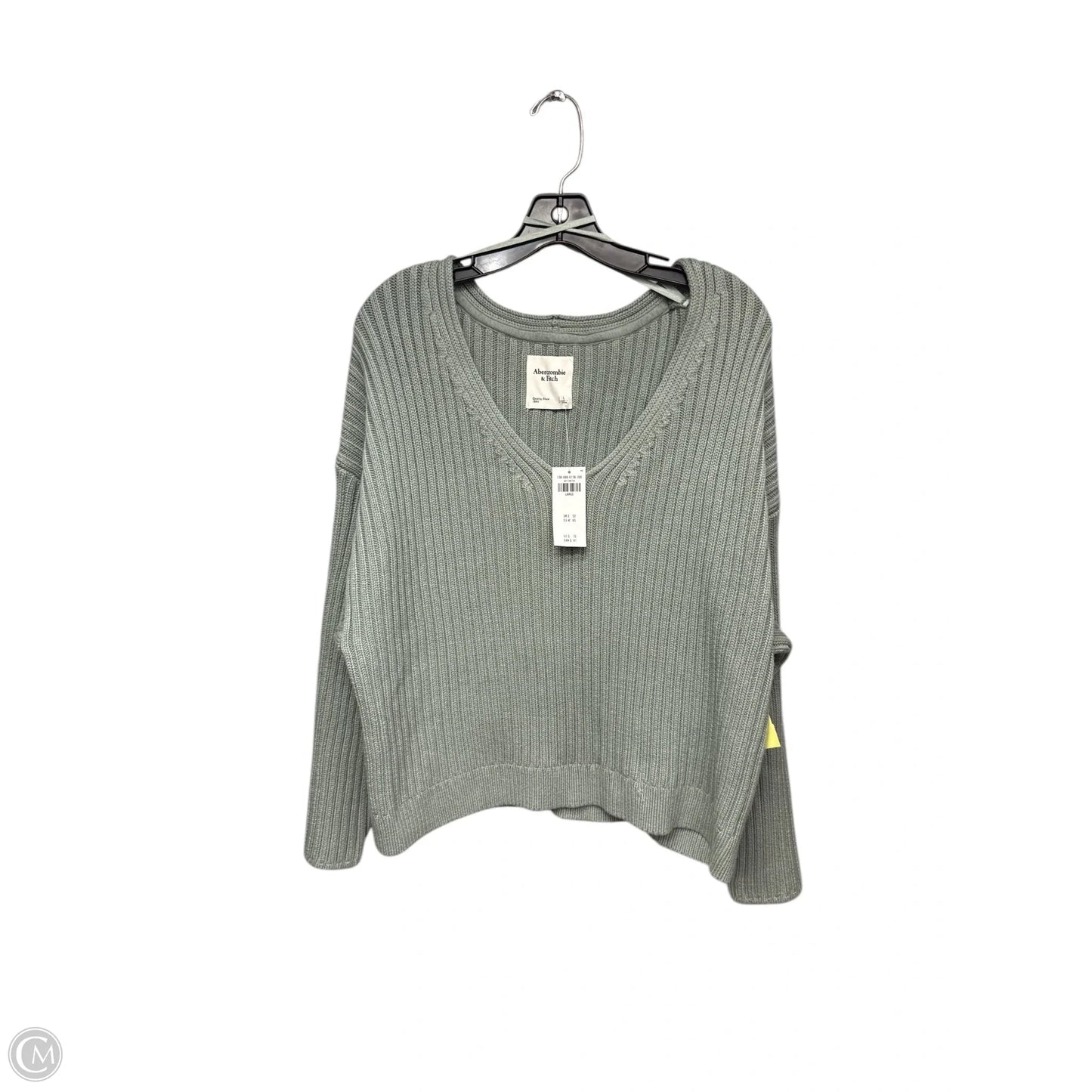 Sweater By Abercrombie And Fitch In Green, Size: L
