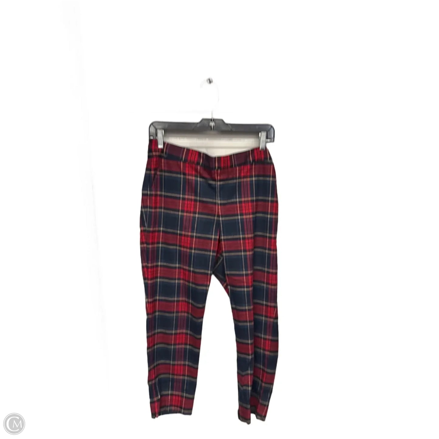 Pants Cropped By Banana Republic In Plaid Pattern, Size: 6p