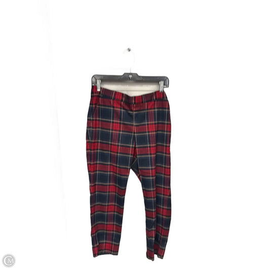 Pants Cropped By Banana Republic In Plaid Pattern, Size: 6p
