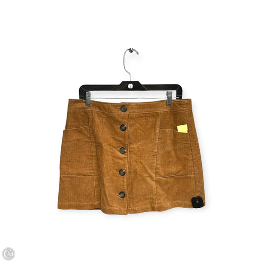 Skirt Midi By Clothes Mentor In Brown, Size: Xl
