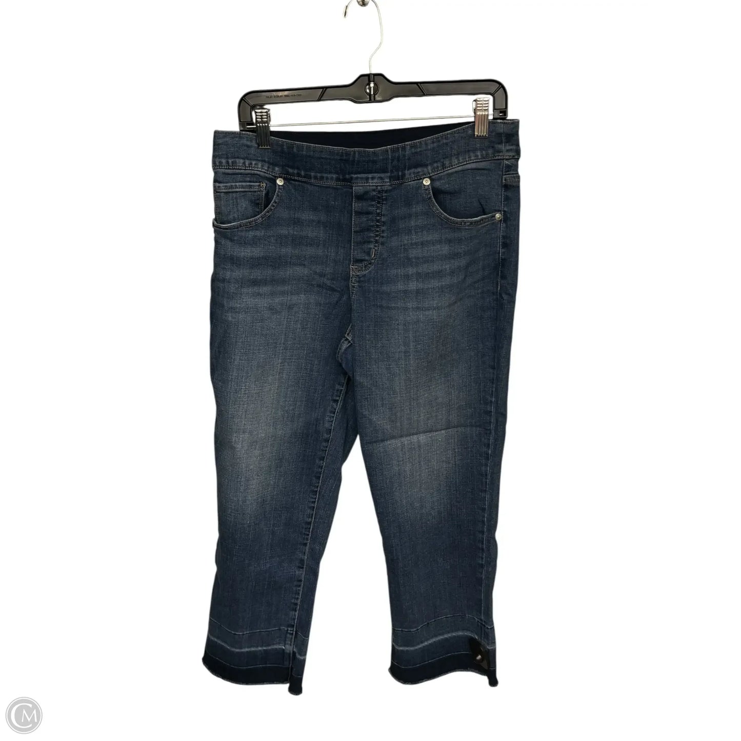 Jeans Cropped By Jag In Blue Denim, Size: 12