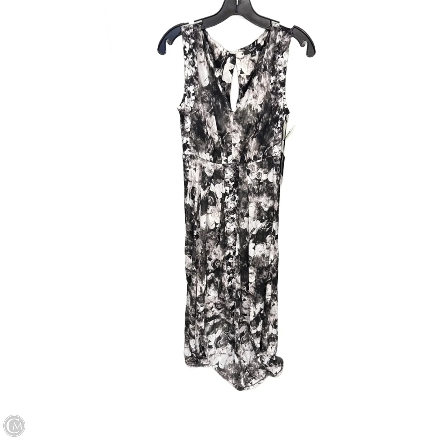 Dress Casual Midi By Simply Vera In Black & Grey, Size: S