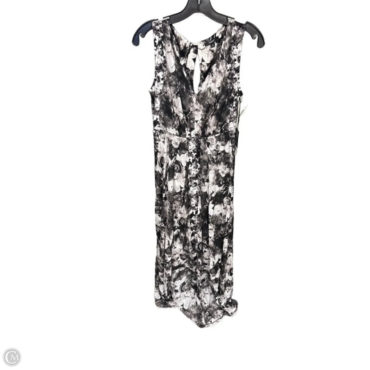 Dress Casual Midi By Simply Vera In Black & Grey, Size: S
