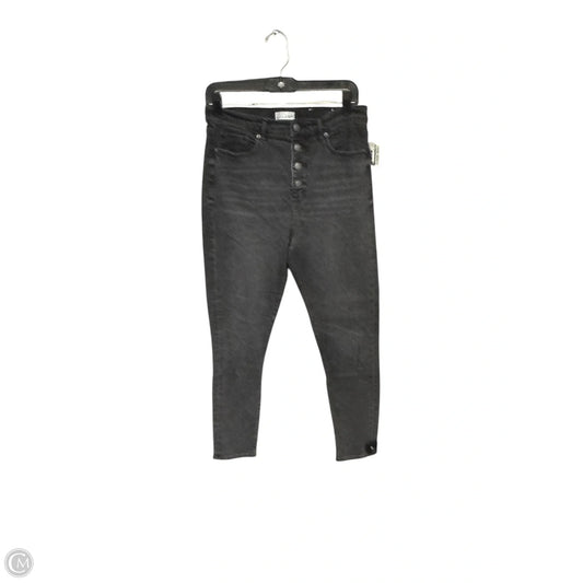 Jeans Skinny By Loft In Black Denim, Size: 10