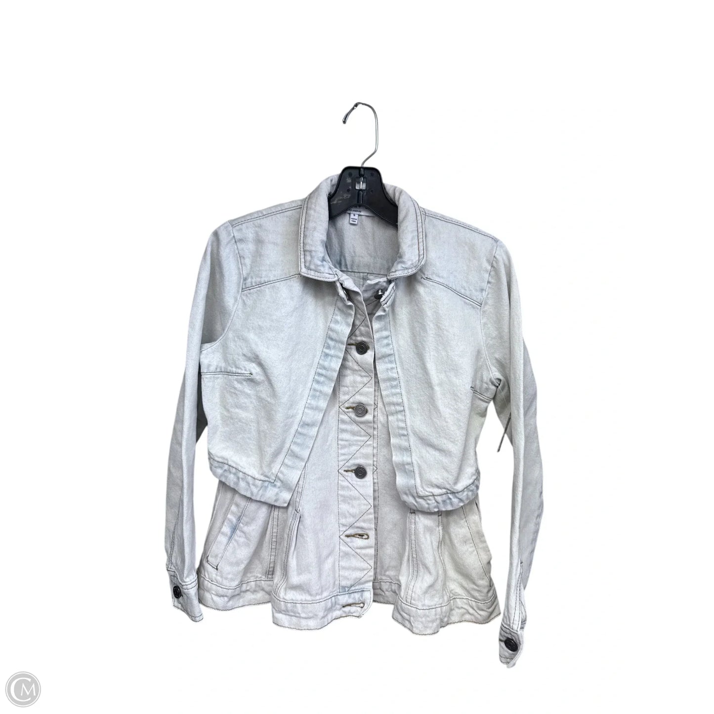 Jacket Denim By Current Air In Blue Denim, Size: S