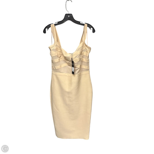 Dress Party Midi By Fashion Nova In Beige, Size: Xl