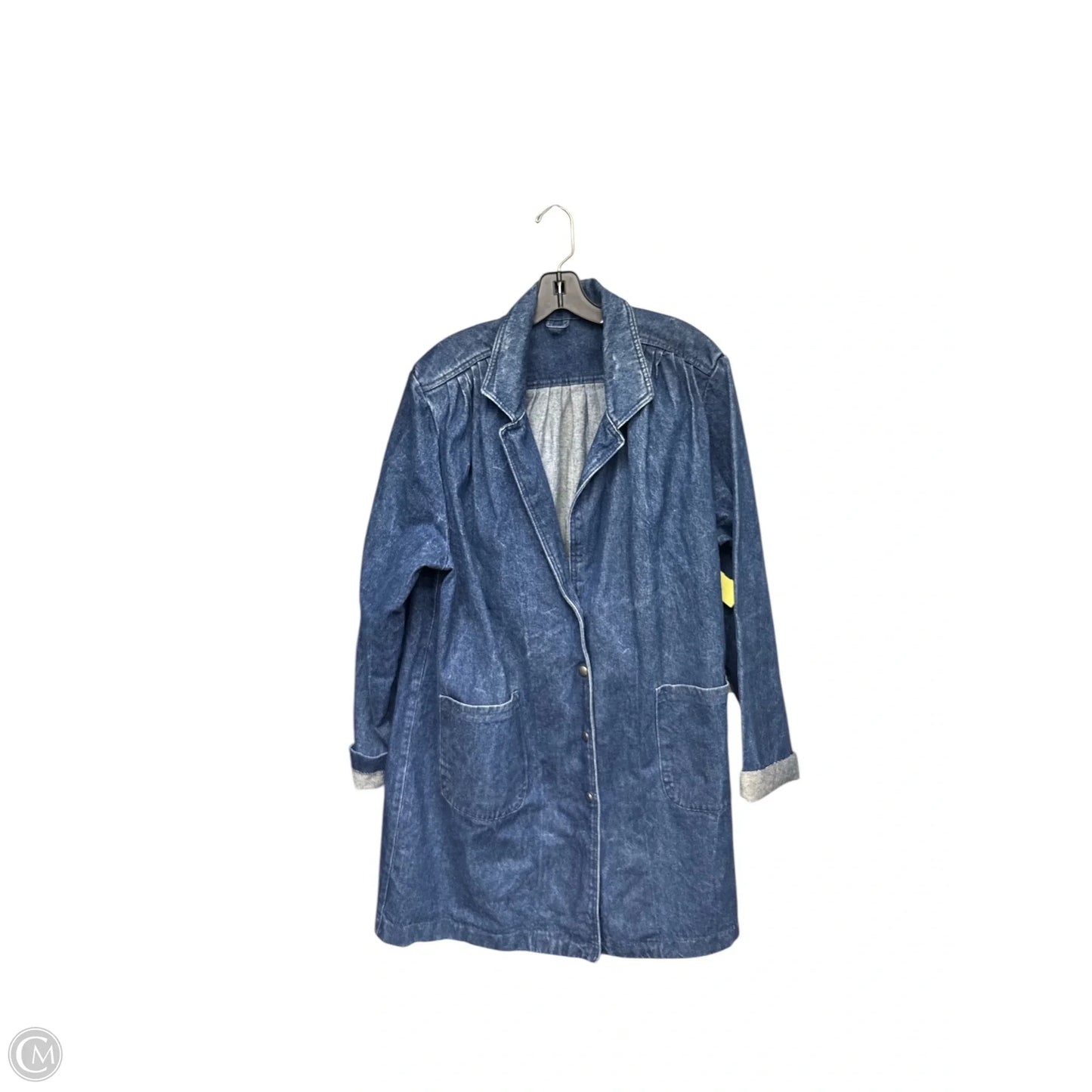 Jacket Denim By Clothes Mentor In Blue Denim, Size: L